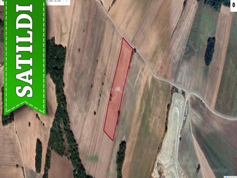 Edirne  Uzunköprü Yeniköy Mah. Satılık Arsa , 1,250 m2 Yolu Var Hisseli