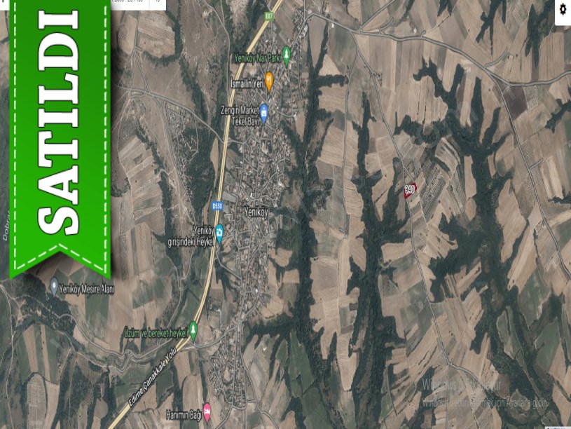 Edirne  Uzunköprü Yeniköy Mah. Satılık Arsa , 262 M2  Yolu var Hisseli 