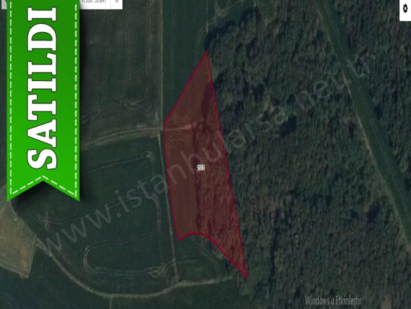 Edirne  Uzunköprü Sazlımalkoç Köyünde Satılık Arsa , 204 m2 Yolu Var Hisseli 