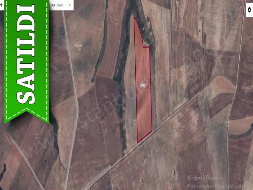 Edirne İpsala Balabancık Köyünde Satılık Arsa , 1,700 m2 Resmi Yolu Var 