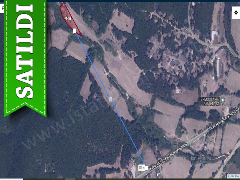 Çatalca Karacaköyde Satılık Arsa , 425 M2 Çaplı Hisseli 