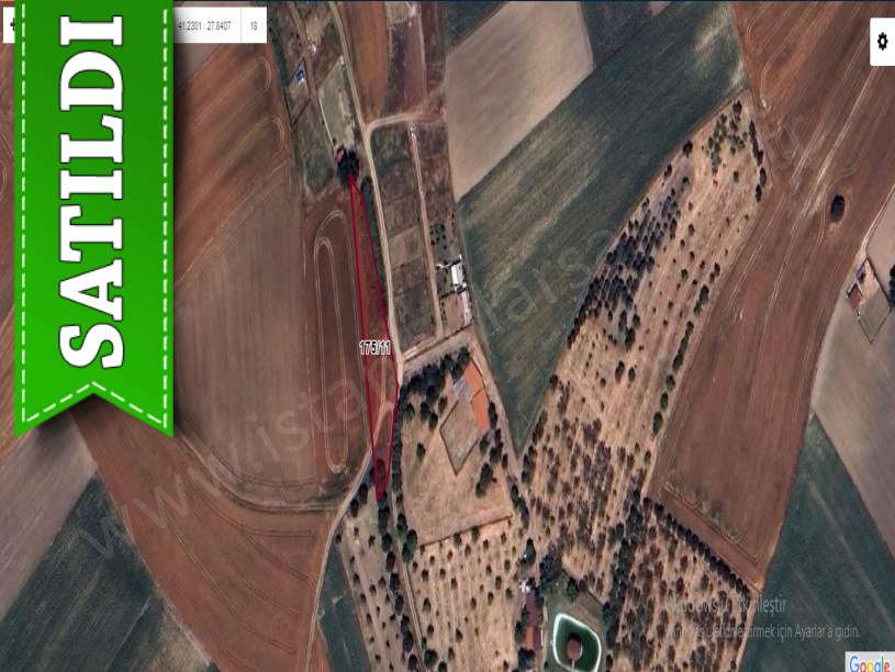 Tekirdağ Ergene Yulaflı Satılık Tarla , 1,553 m2 Yolu Var Evlerin Yakını