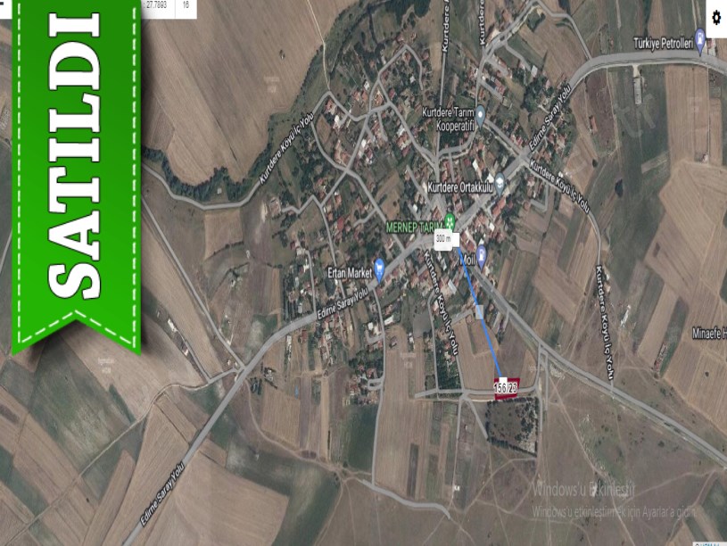 Tekirdağ Saray Kurtderede Satılık Arsa , 250 M2 Köy imarlı Yolu var