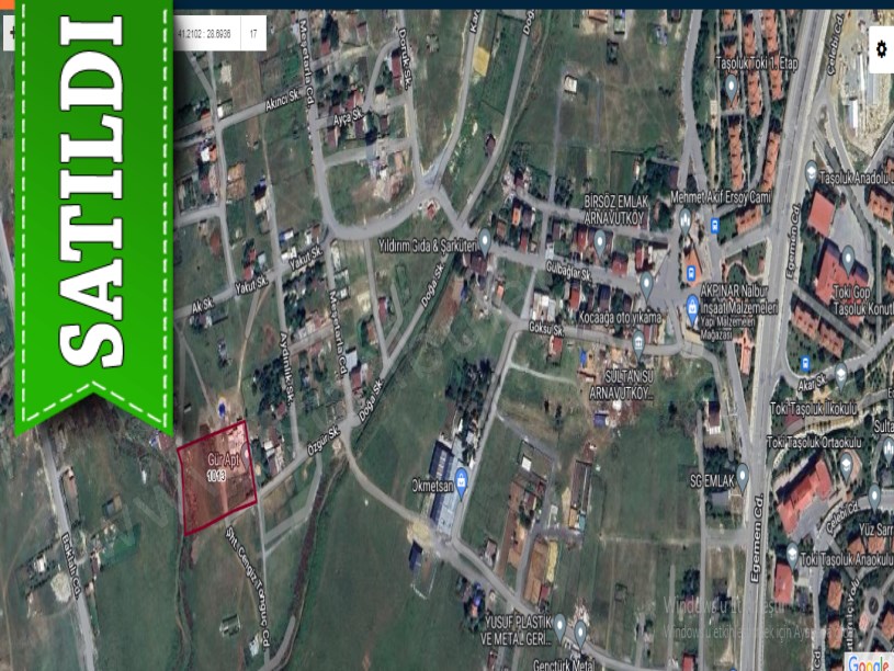 Arnavutköy Taşolukta Satılık Arsa , 206 M2 İmarlı Merkezde