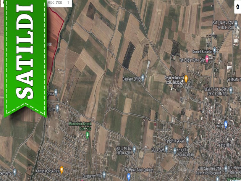 Tekirdağ Marmaraereğli Çeşmeli Mah Satılık Arsa , 260 m2 Merkezde Hisseli 