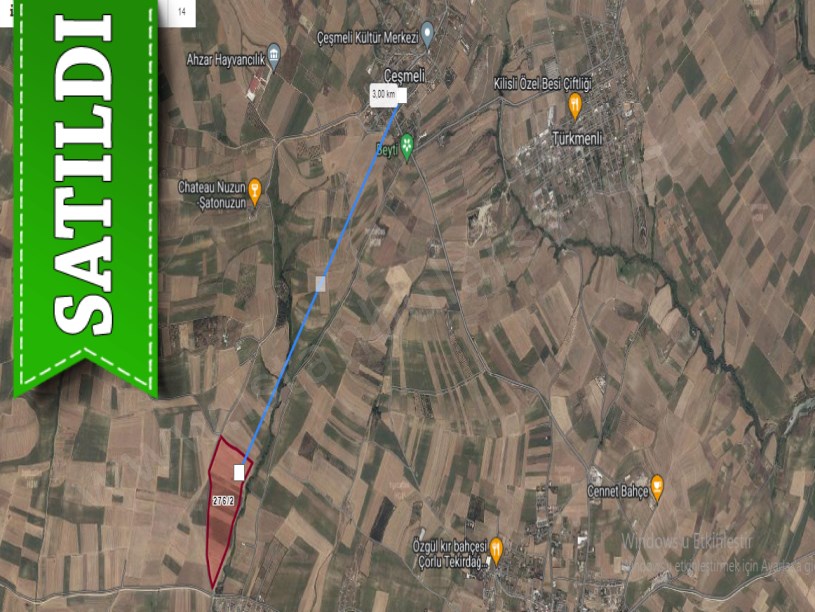 Tekirdağ Marmaraereğli Çeşmeli Mah Satılık Arsa , 260 m2 Merkezde Hisseli 