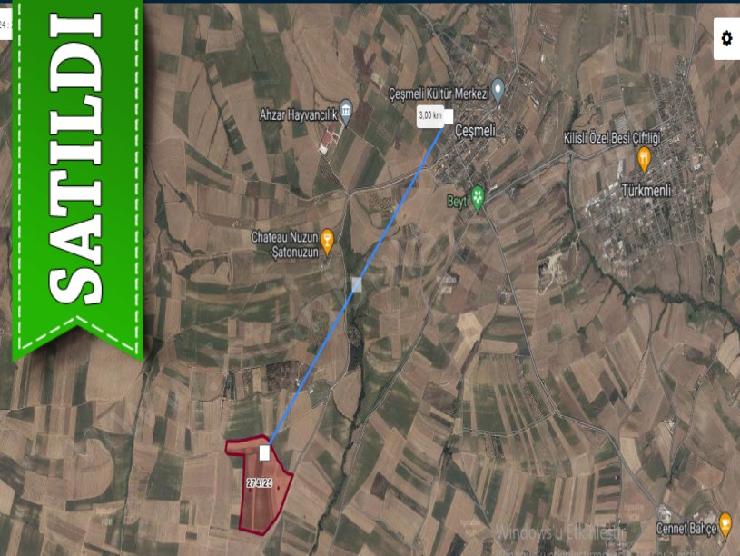 Tekirdağ Marmaraereğli Çeşmeli Mah Satılık Arsa , 236 m2 Hisseli Yolu Var