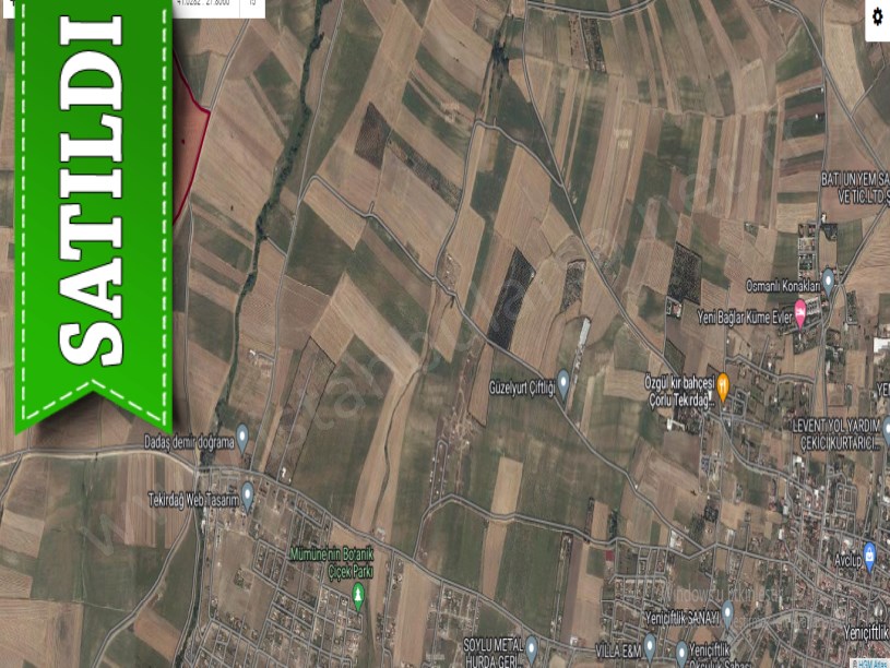Tekirdağ Marmaraereğli Çeşmeli Mah Satılık Arsa , 236 m2 Hisseli Yolu Var