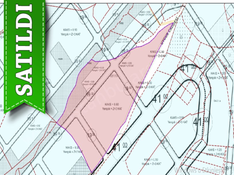 Arnavutköy Dursunköyde Satılık Arsa , 5,044 m2 Cadde Cephe Hisseli 