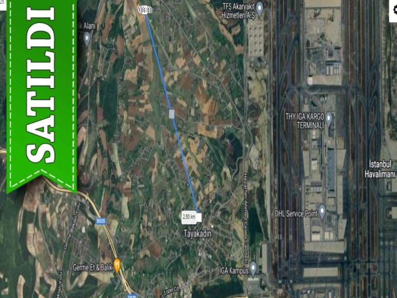 Arnavutköy Tayakadın Satılık Arsa , 354 M2 Yolu Var Merkezde