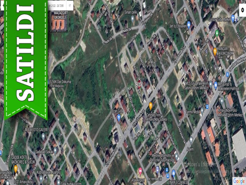Arnavutköy Çardaktepede Satılık Arsa , 254 M2 Müstakil İmarlı İfrazlı