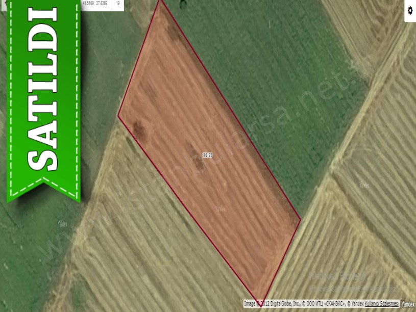 Kırklareli Vize Evrenlide Satılık Arsa , 632 m2 Hisseli