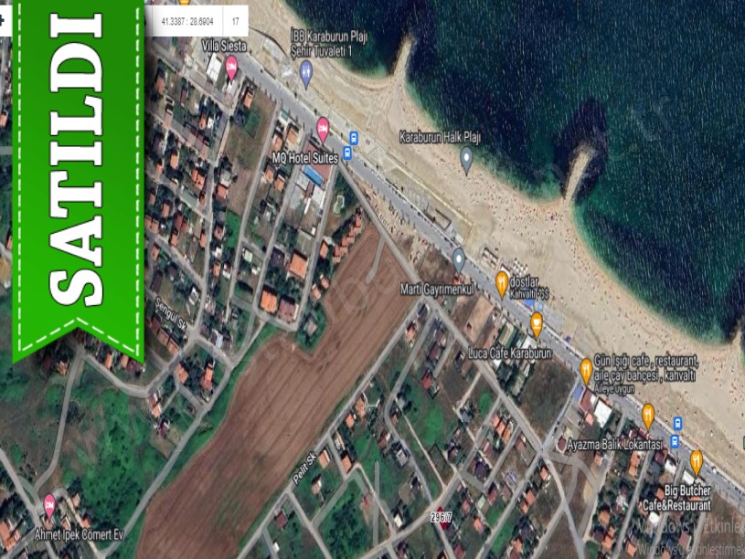 Arnavutköy Karaburunda Satılık Arsa , 115 m2 Müstakil Merkezde