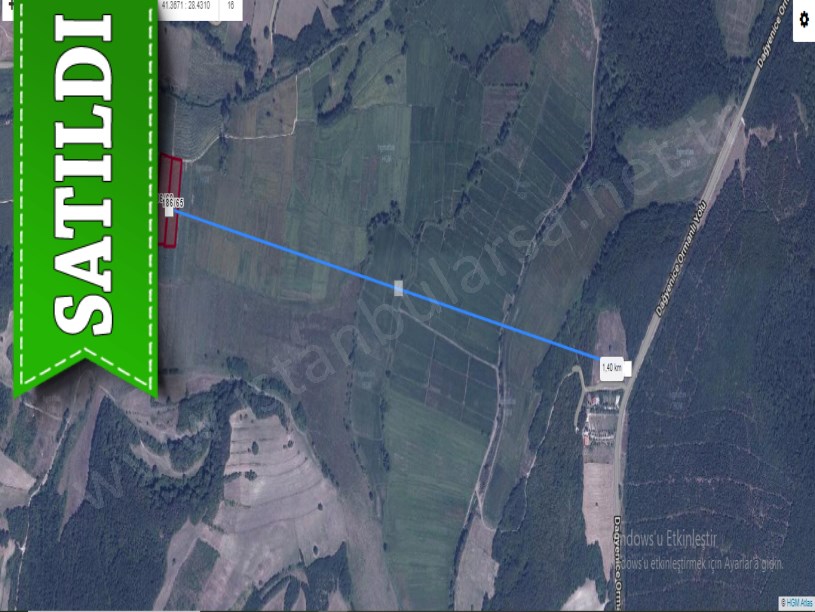 Çatalca Çiftlikköyde Satılık Arsa , 765 M2 Hisseli Yolu Var