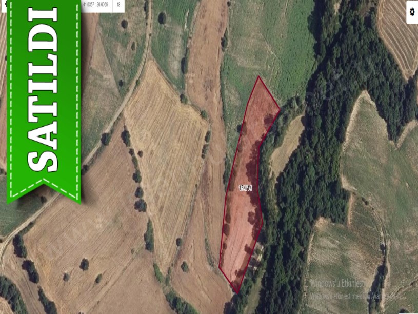 Edirne Lalapaşa Hamzabeyli Köyünde Satılık Tarla , 6,343 m2 Müstakil