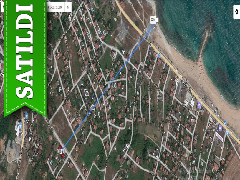 Arnavutköy Karaburunda Satılık Arsa , 526 M2 Cadde Cephe Müstakil