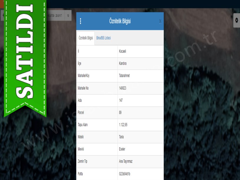 Kocaeli Kandıra Tatarahmet Satılık Tarla , 1,122 m2 Müstakil 