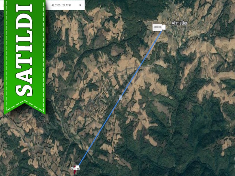 Kırklareli Kofçaz Ahmetler Köyünde Satılık Arsa , 265 M2 Hisseli 