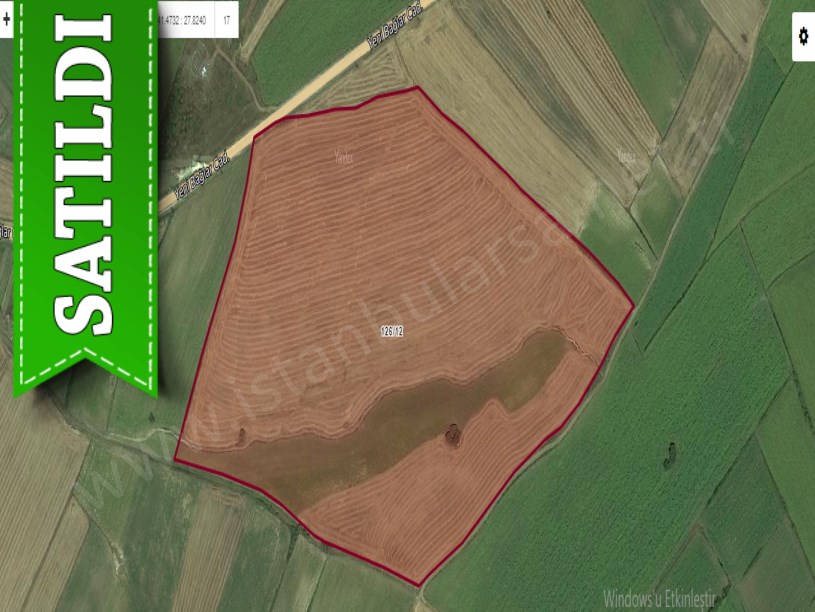 Tekirdağ Saray Edirköyde Satılık Arsa , 567 m2 Cadde Cephe