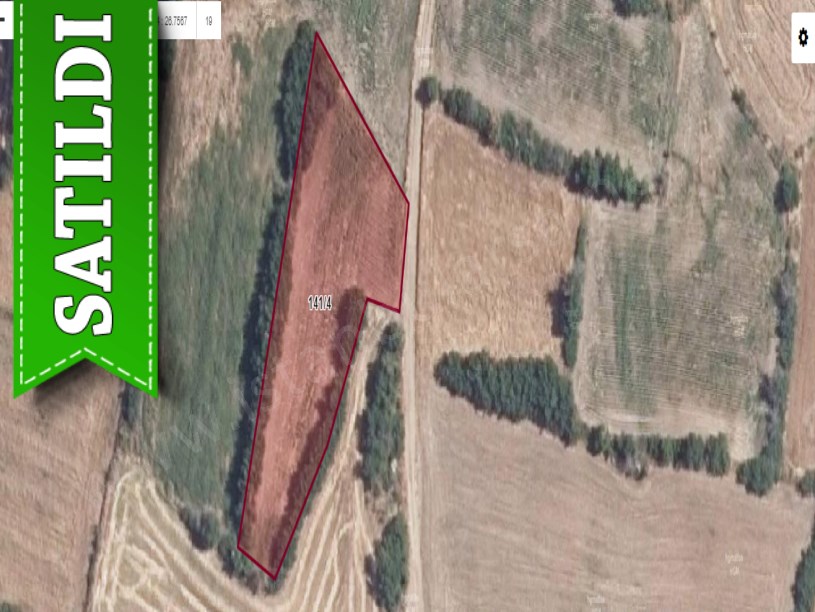 Edirne Lalapaşa Küçünlü Köyünde Satılık Tarla , 2,578 m2 Resmi Yola Cephe