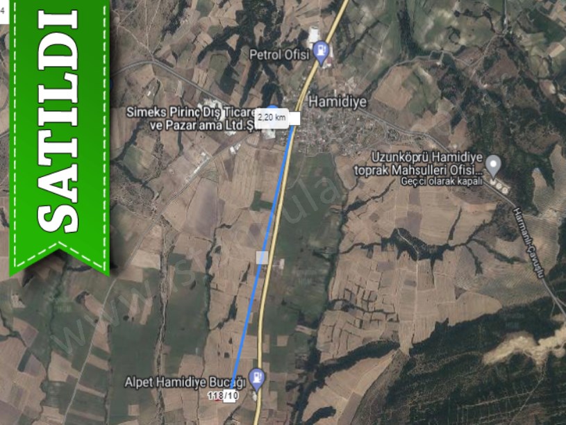 Edirne Uzunköprü Hamidiye Köyünde Satılık Arsa , 152 M2 Hisseli 