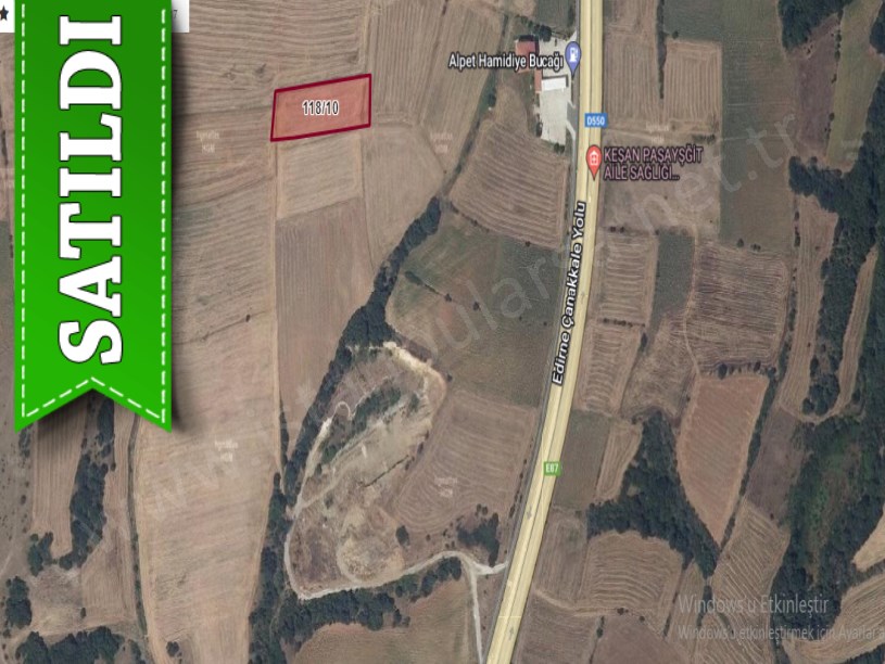 Edirne Uzunköprü Hamidiye Köyünde Satılık Arsa , 152 M2 Hisseli 