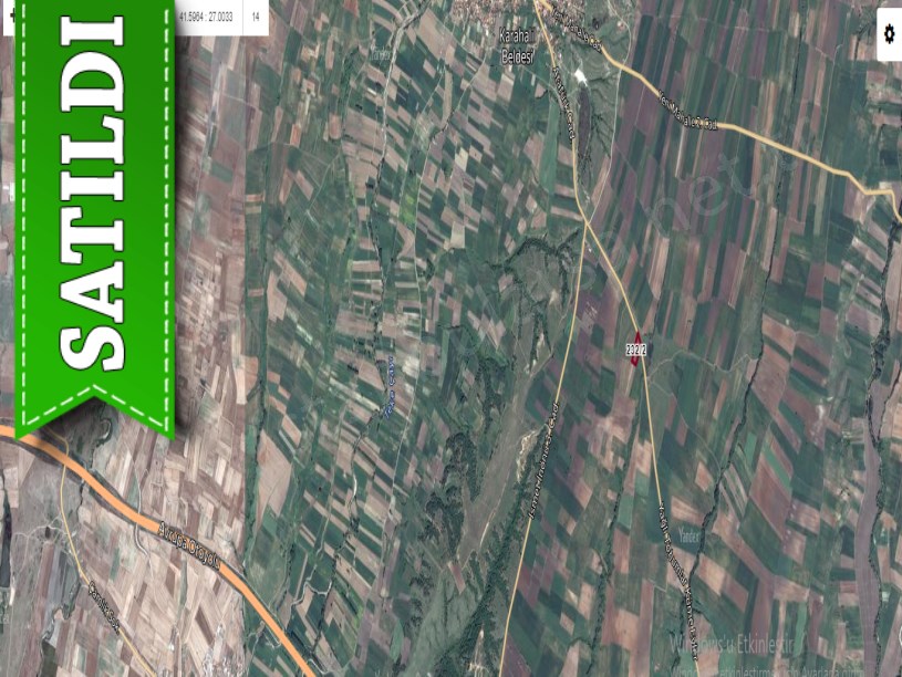 Kırklareli Babaeski Karahalil Köyünde Satılık Tarla , 6,942 m2 Müstakil Asfalt Cephe