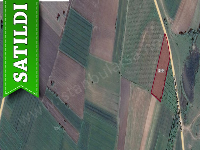 Kırklareli Babaeski Karahalil Köyünde Satılık Tarla , 6,942 m2 Müstakil Asfalt Cephe