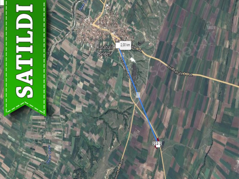 Kırklareli Babaeski Karahalil Köyünde Satılık Tarla , 6,942 m2 Müstakil Asfalt Cephe