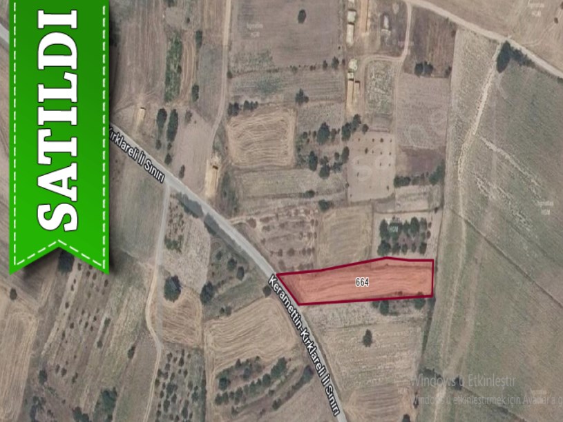 Edirne Süloğlu Keramettin Köyü Satılık Tarla , 2,140 m2 Asfalt Cephe Müstakil