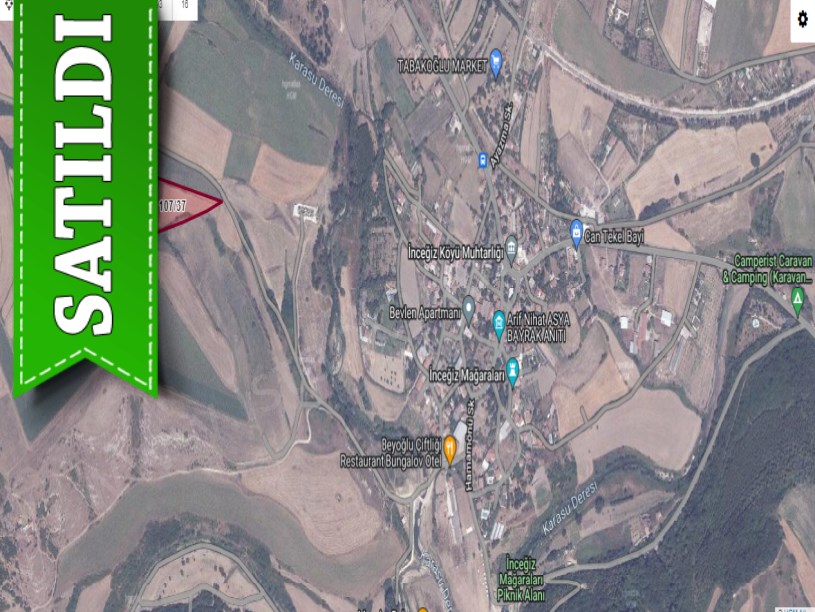 Çatalca İnceğizde Satılık Arsa , 606 M2 Çaplı Asfalt Cephe
