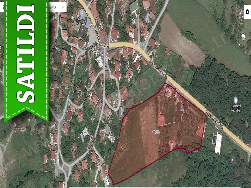 Çatalca Hisarbeylide Satılık Arsa , 350 M2 Cadde Cephe Merkezde 