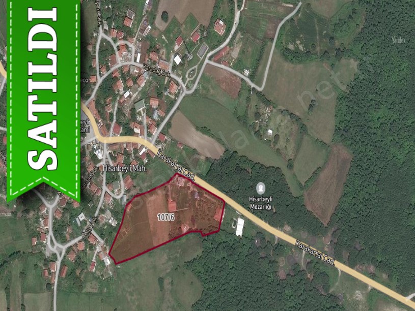 Çatalca Hisarbeylide Satılık Arsa , 350 M2 Cadde Cephe Merkezde 