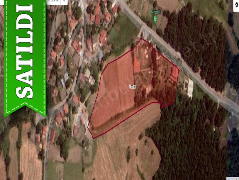 Çatalca Hisarbeylide Satılık Arsa , 350 M2 Cadde Cephe Merkezde 