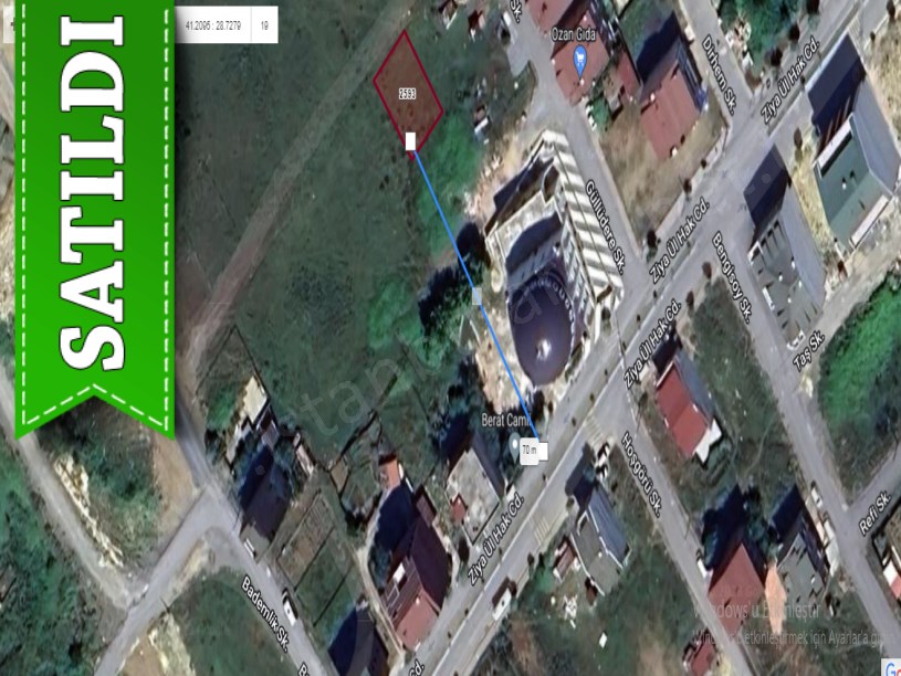 Arnavutköy Yavuzselim Mah Satılık Arsa , 254 m2 Müstakil 3 Kat İmarlı