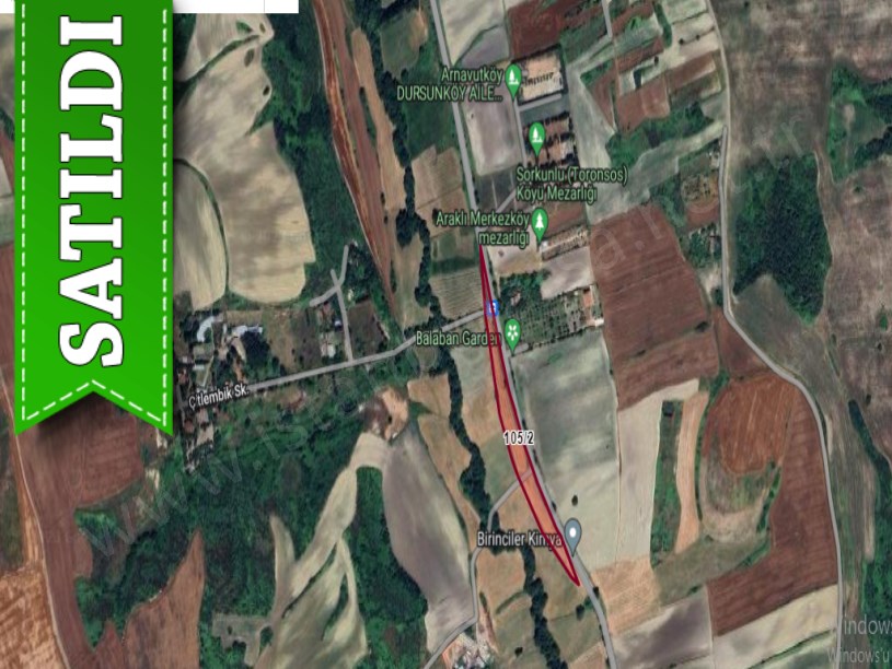 Arnavutköy Dursunköyde Satılık Arsa , 300 M2 Cadde Cephe Hisseli