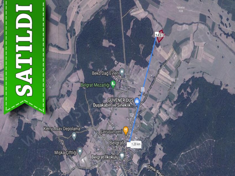Çatalca Belgratta Satılık Arsa , 354 M2 Hisseli 
