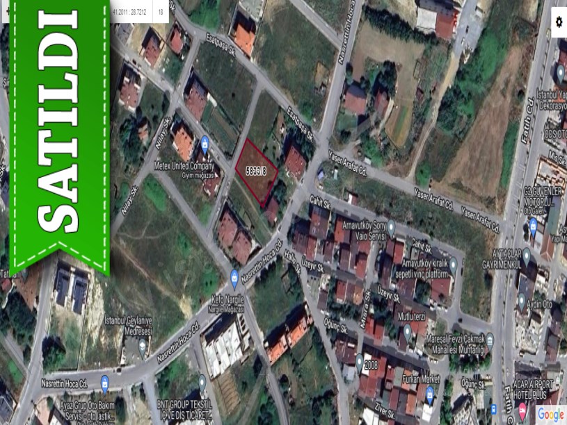 Arnavutköy Taşolukta Satılık Arsa , 119 M2 Şehir Merkezinde Hisseli