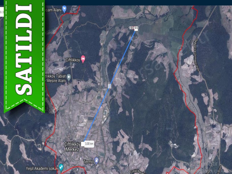 Çatalca Çiftlikköyde Satılık Arsa , 491 m2 Yolu Var Hisseli