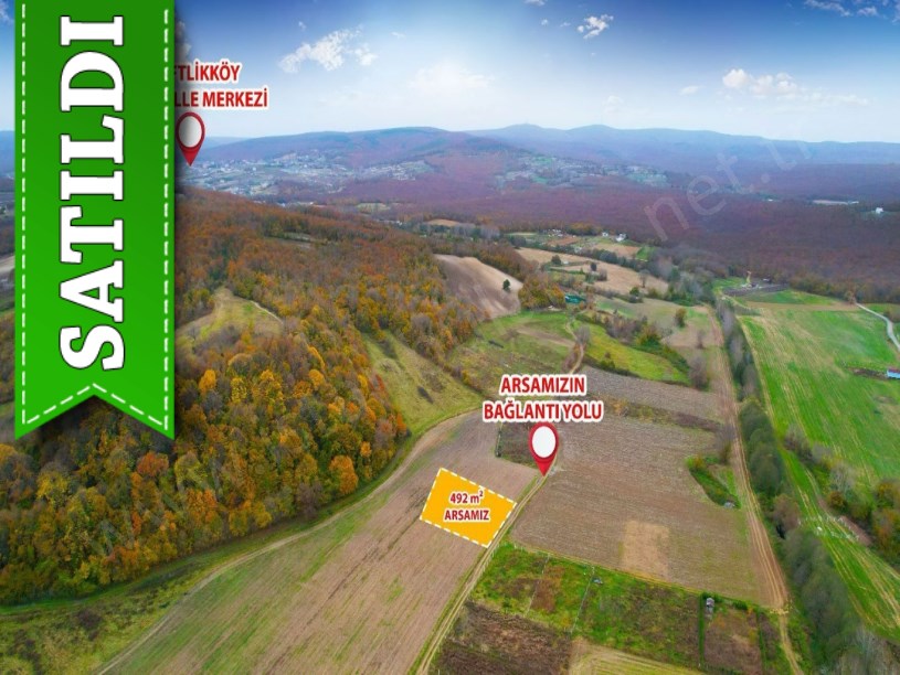 Çatalca Çiftlikköyde Satılık Arsa , 491 m2 Yolu Var Hisseli
