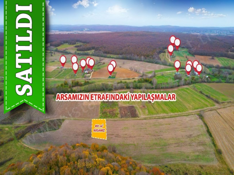 Çatalca Çiftlikköyde Satılık Arsa , 491 m2 Yolu Var Hisseli
