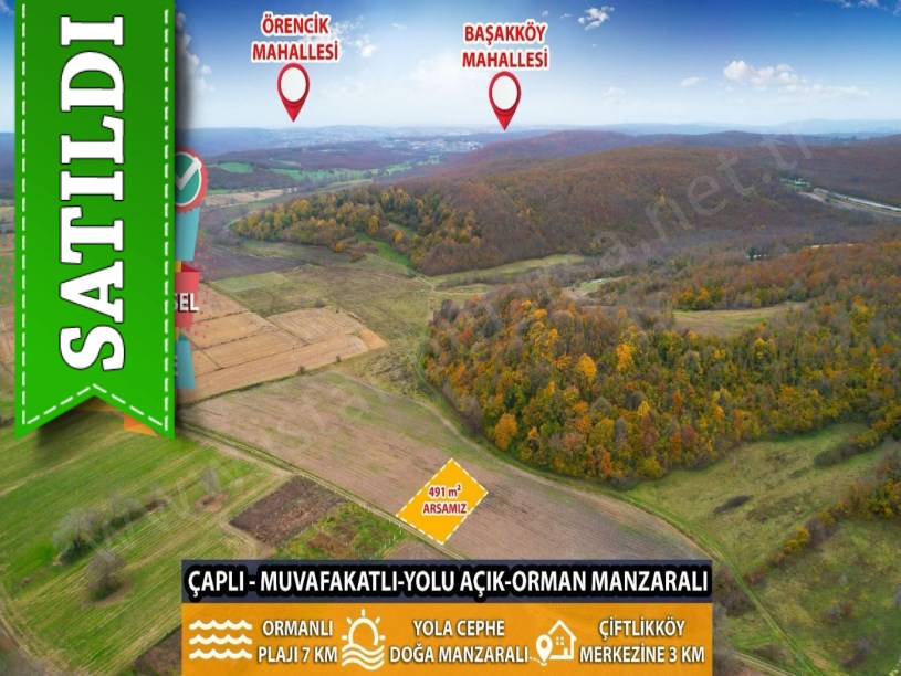 Çatalca Çiftlikköyde Satılık Arsa , 491 m2 Yolu Var Hisseli