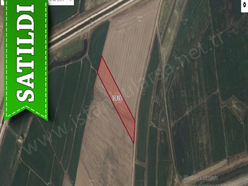 Edirne İpsala Kocahıdır Köyünde Satılık Tarla , 2, 646 m2 Müstakil Yolu Var