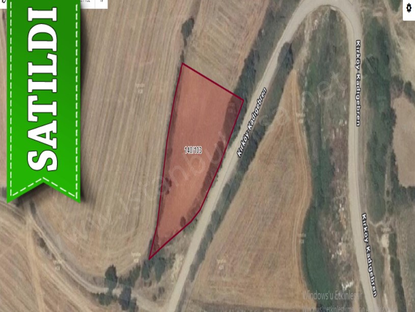Edirne Uzunköprü Kırköy Satılık Tarla , 2,380 m2 Yola Cephe Müstakil