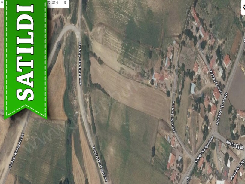 Edirne Uzunköprü Kırköy Satılık Tarla , 2,380 m2 Yola Cephe Müstakil