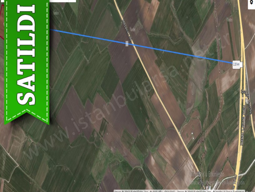 Tekirdağ Saray Edirköyde Satılık Arsa , 250 M2 Yolu Var Çaplı 