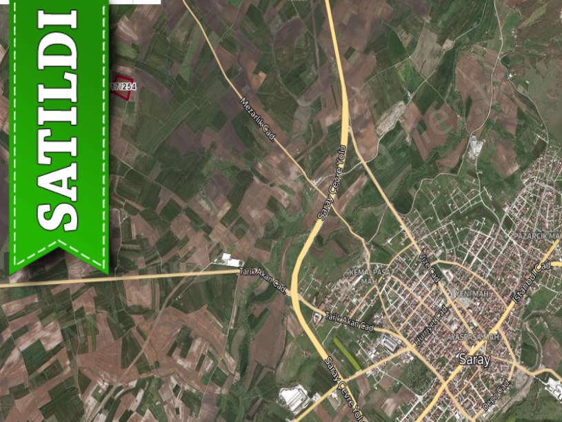 Tekirdağ Saray Edirköyde Satılık Arsa , 250 M2 Yolu Var Çaplı 