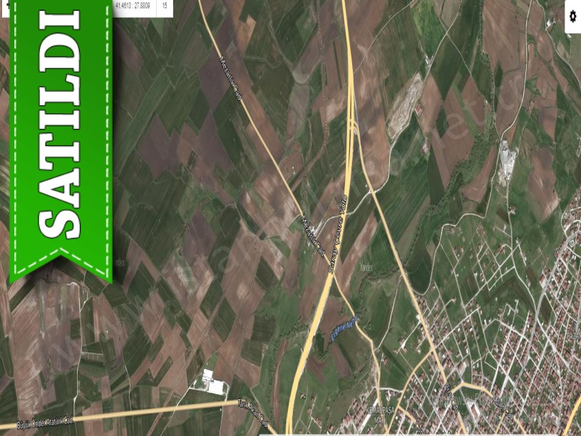 Tekirdağ Saray Edirköyde Satılık Arsa , 250 M2 Yolu Var Çaplı 
