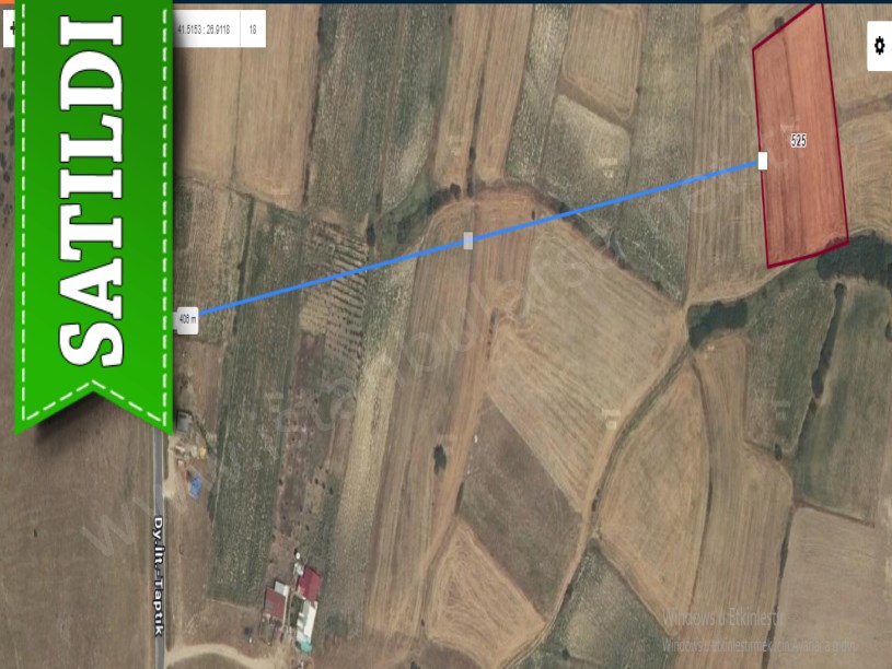 Edirne Havsa Necatiye Köyü  Satılık Arsa , 2,250 M2 Hisseli 