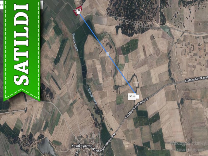 Edirne Uzunköprü Kurtbeyde Satılık Arsa , 210 m2 Yolu Var Hisseli 